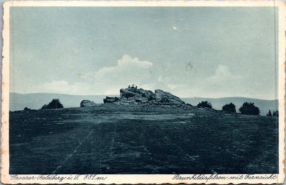 The Grosser Feldberg in Germany Vintage Postcard SP17-14